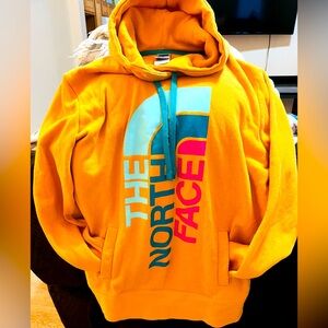 The North Face Orange Hoodie with Pockets Women’s Size L
